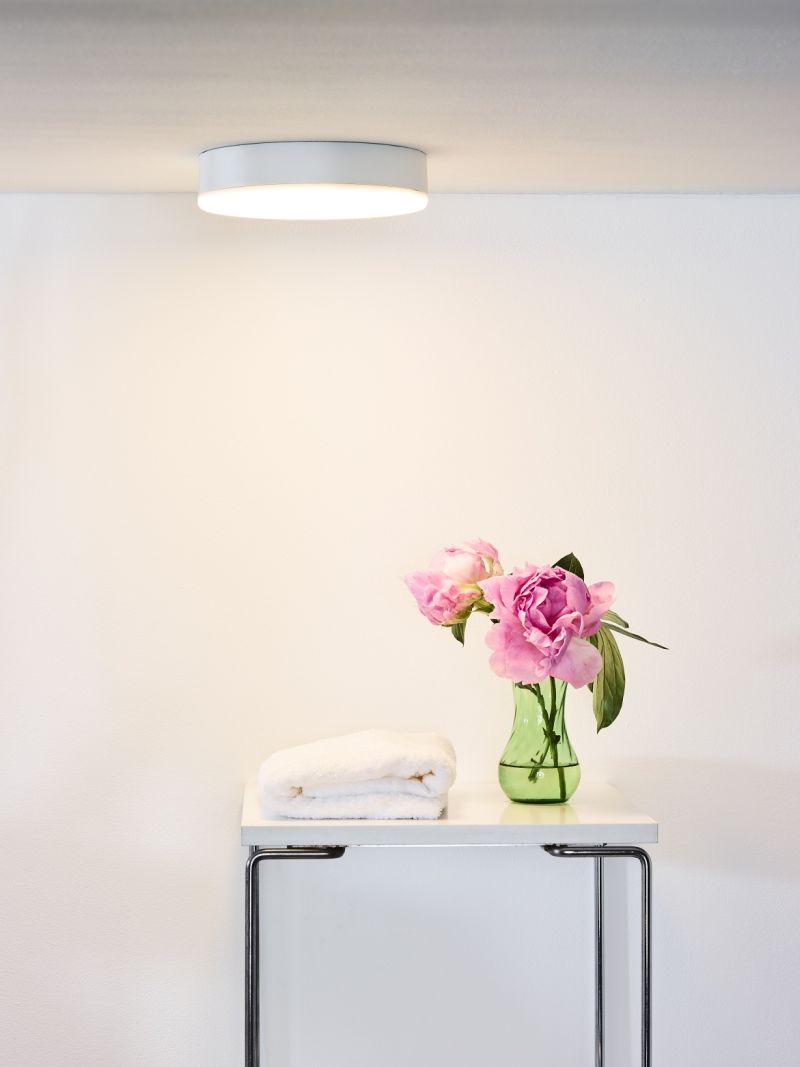 Lucide CERES-LED - Zapustené stropné svietidlo Kúpeľňa - Ø 21,5 cm - LED Rozm. - 1x30W 3000K - IP44 - Biela